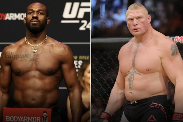 Jon Jones Brock Lesnar wrestling comments