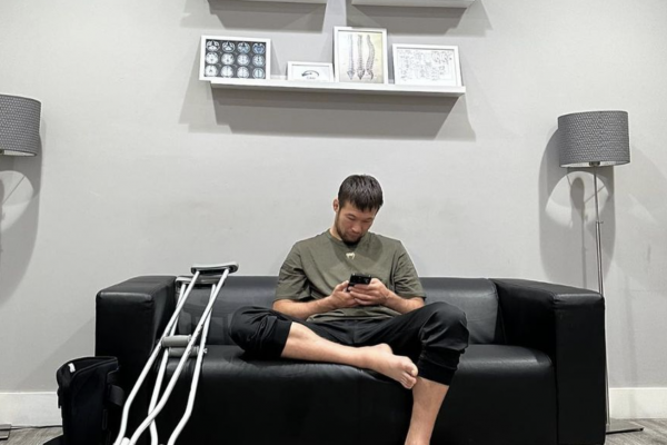 Shavkat Rakhmonov returns to training