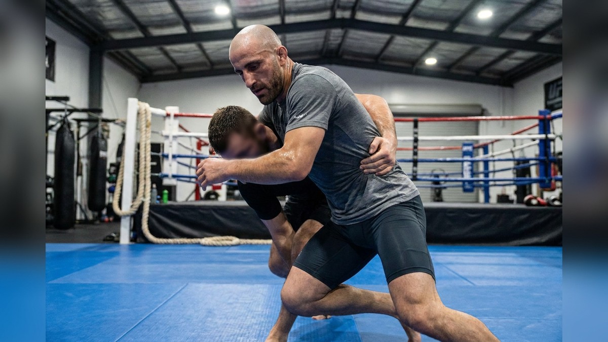 Alexander Volkanovski – Alexander Volkanovski konzentriert sich auf Wrestling