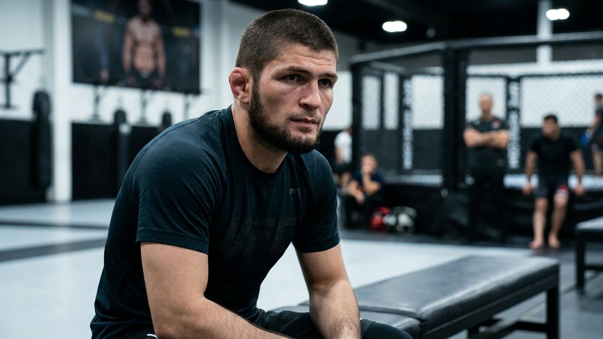 Khabib Nurmagomedov – Khabib Nurmagomedov Cormier támogatásával