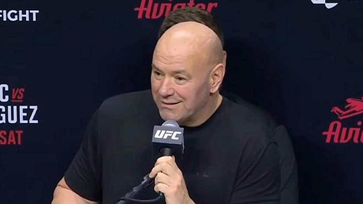 Dana White tại buổi họp báo UFC Belgrade