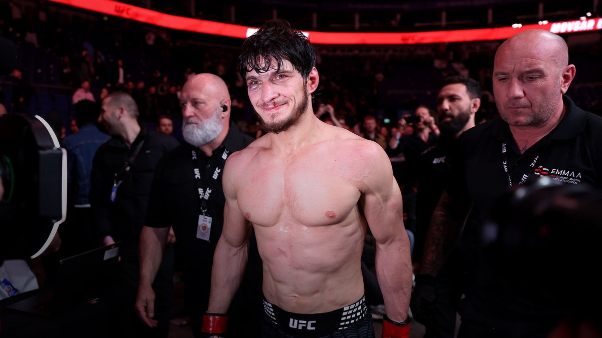 Movsar Evloev — Movsar Evloev po vítězství v UFC.