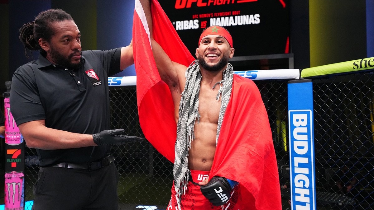 Youssef Zalal — Youssef Zalal after a UFC victory.