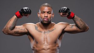 Khaos Williams — Khaos Williams posa durante la settimana del combattimento UFC.