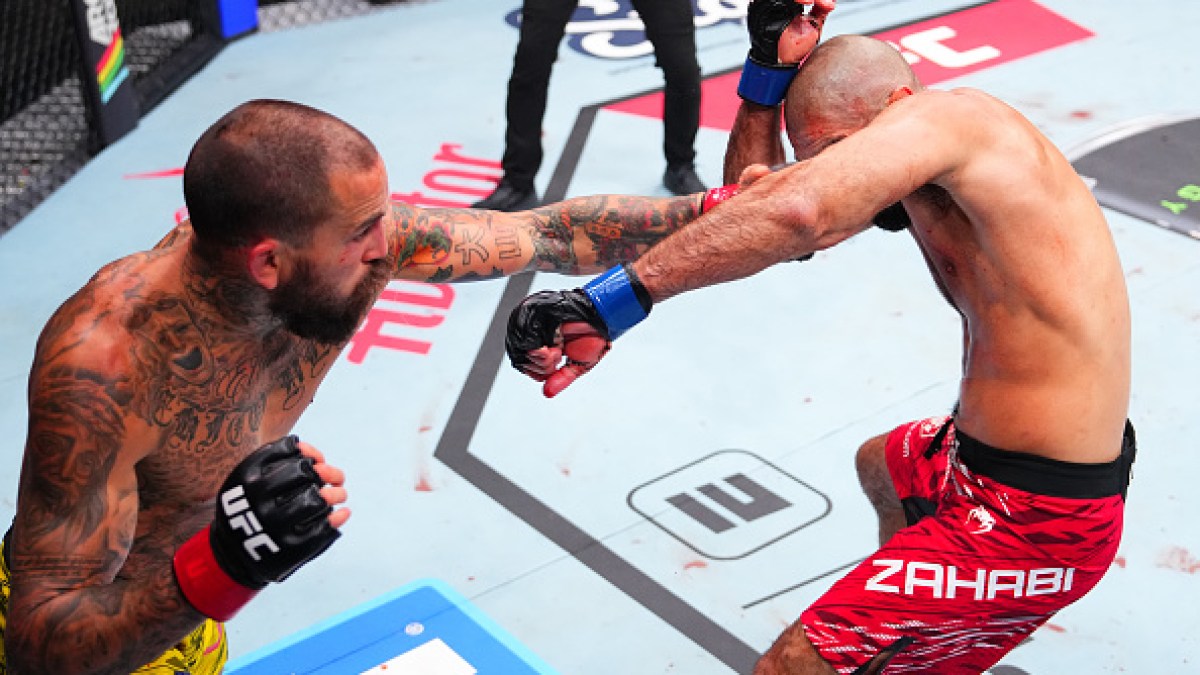 Marlon Vera punches Aiemann Zahabi in Vancouver in October 2025