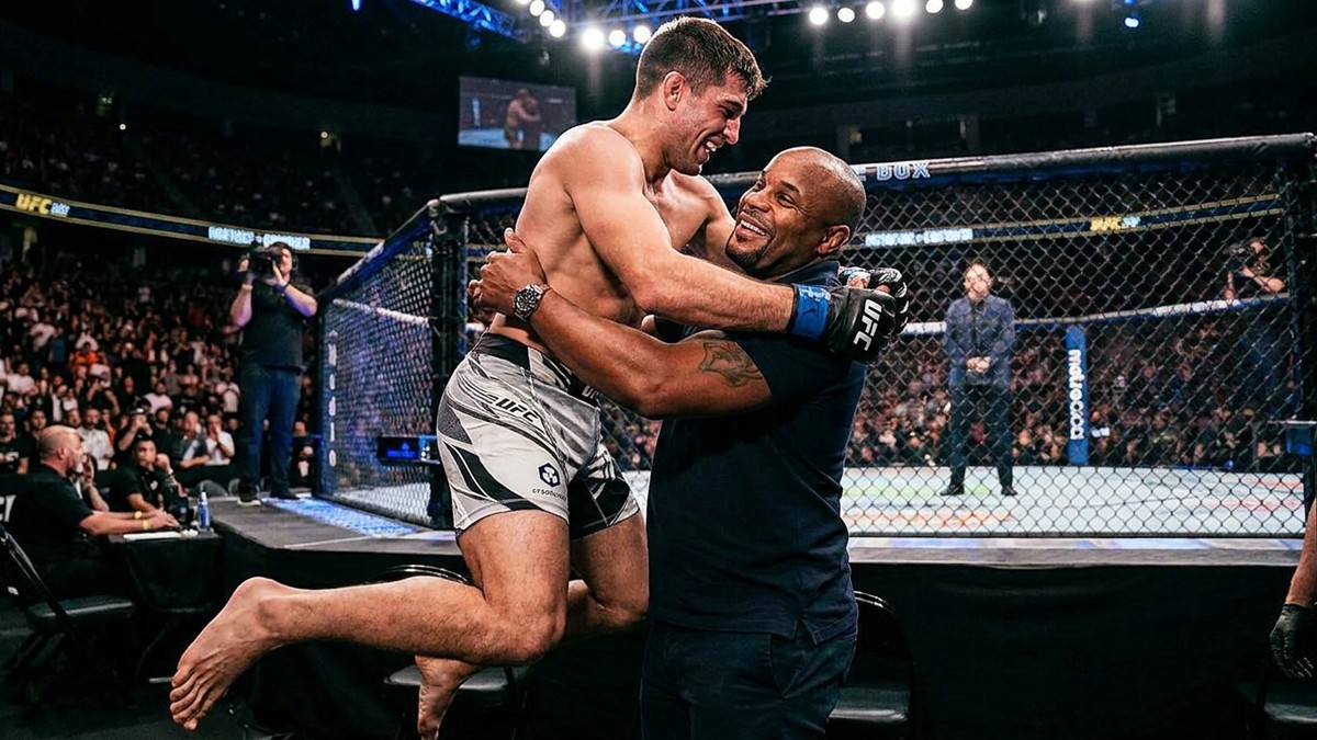 Daniel Cormier — Daniel Cormier celebrates UFC 332 knockout